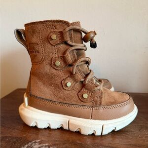 Sorel Kids Tan Lace-Up Boots